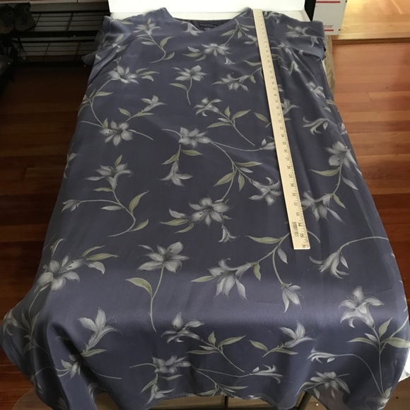 CHARTER CLUB Floral Maxi Dress Purple Sheer Short Sleeve Women’s Plus Size 20 2X - Picture 13 of 16